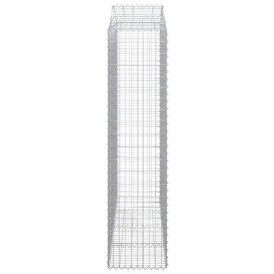 vidaXL Cestos gabião arqueados 2pcs 200x50x200/220cm ferro galvanizado