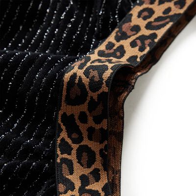 Saia para criança com cinta leopardo preto 116