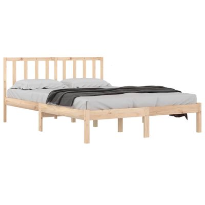 vidaXL Estrutura de cama super king 180x200 cm pinho maciço