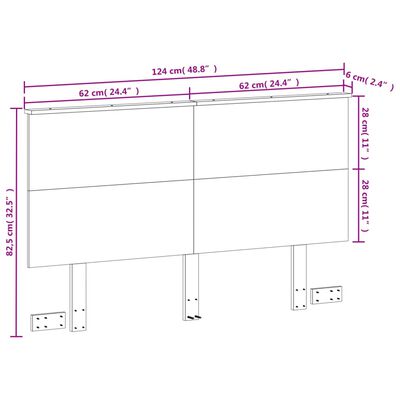 vidaXL Cabeceira 120 cm madeira de pinho maciça castanho-mel