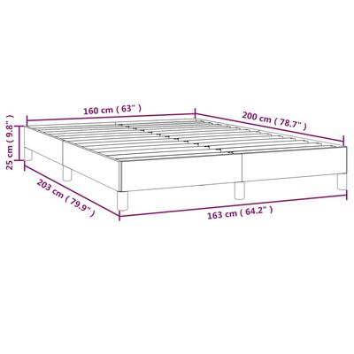vidaXL Estrutura de cama 160x200 cm veludo preto