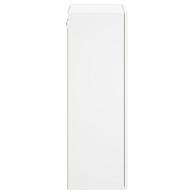 vidaXL Móvel de parede p/ TV 40,5x30x90 cm derivados de madeira branco