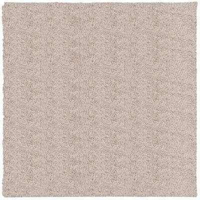 vidaXL Tapete shaggy de pelo alto PAMPLONA 240x240 cm bege