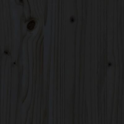 vidaXL Secretária 95x50x75 cm madeira de pinho maciça preto