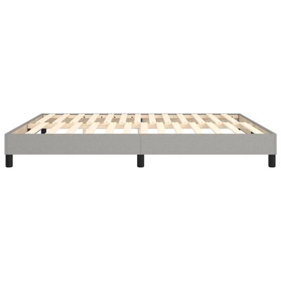 vidaXL Estrutura de cama 160x200 cm tecido cinza-claro