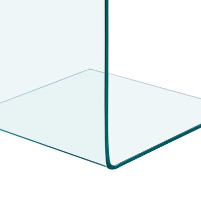 vidaXL Mesa de apoio 40x40x60 cm vidro temperado