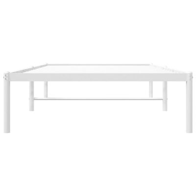 vidaXL Estrutura de cama metal 90x200 cm branco