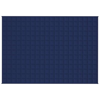 vidaXL Manta pesada 10 kg 140x200 cm tecido azul