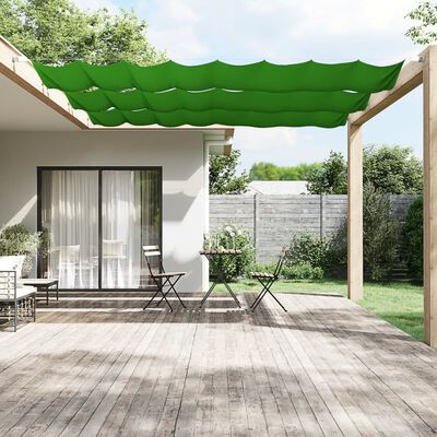 vidaXL Toldo vertical 60x600 cm tecido oxford verde-claro