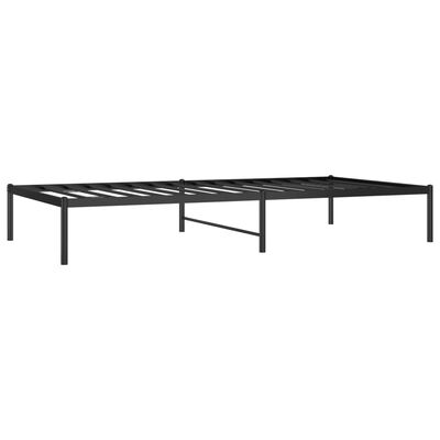 vidaXL Estrutura de cama 100x200 cm metal preto