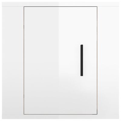 vidaXL Móvel de TV de parede 40x34,5x40 cm branco brilhante