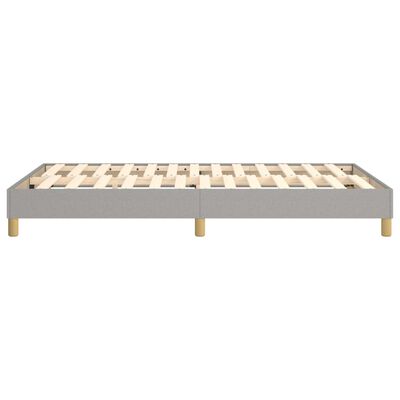 vidaXL Estrutura de cama com molas 120x200 cm tecido cinza-claro