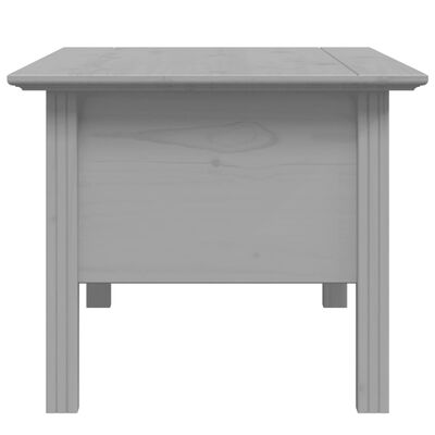 vidaXL Mesa de centro BODO 100x55x46 cm madeira pinho maciça cinzento