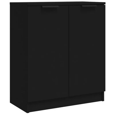 vidaXL Aparadores 2 pcs 60x30x70 cm derivados de madeira preto