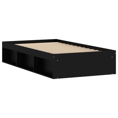 vidaXL Estrutura de cama 100x200 cm preto