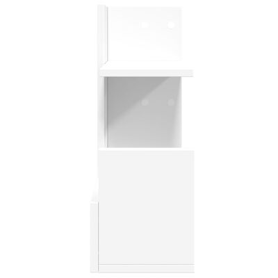 vidaXL Organizador de secretária 49x20x52,5cm derivados madeira branco