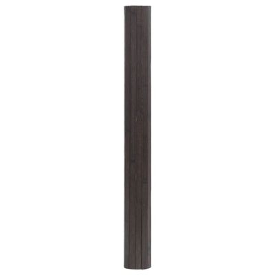 vidaXL Tapete retangular 100x200 cm bambu castanho-escuro