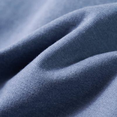 Sweatshirt para criança com capuz azul mesclado 92