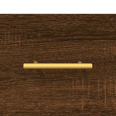vidaXL Armário parede 60x36,5x35cm derivados madeira carvalho castanho