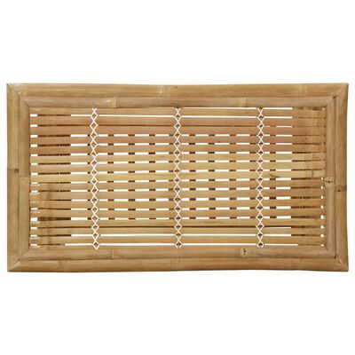 vidaXL 2pcs conj. lounge de jardim bambu c/ almofadões cinzento-escuro