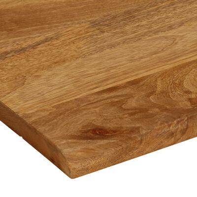 vidaXL Tampo de mesa c/ borda viva 90x80x2,5 cm mangueira maciça