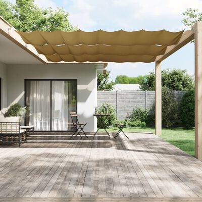 vidaXL Toldo vertical 140x1000 cm tecido oxford bege