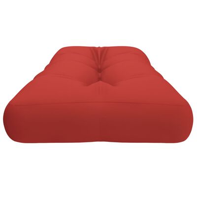 vidaXL Almofadão para sofá de paletes 120x40x12 cm tecido vermelho