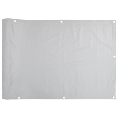 vidaXL Tela de privacidade para varanda 700x75 cm PVC cinzento