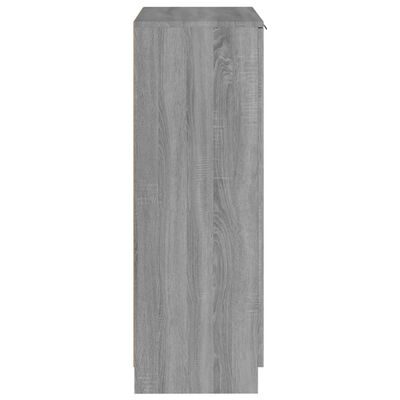 vidaXL Sapateira 59x35x100 cm derivados de madeira sonoma cinza