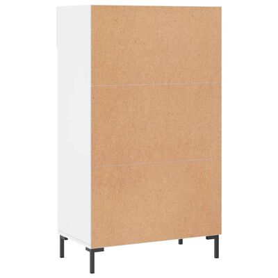 vidaXL Sapateira 60x35x105 cm derivados de madeira branco brilhante