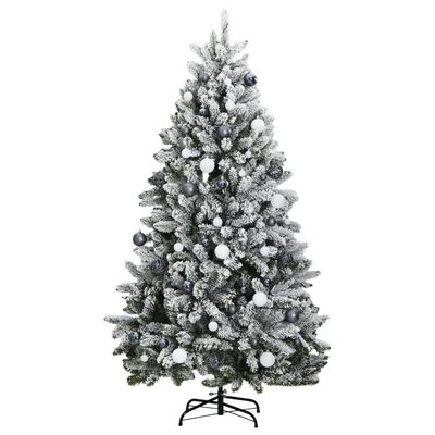 vidaXL Árvore Natal artificial articulada c/ 300 luzes LED+bolas 180cm