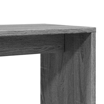 vidaXL Mesa de apoio 50x30x50 cm derivados de madeira cinzento sonoma