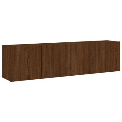 vidaXL Móveis de parede para TV 2 pcs 80x30x41 cm carvalho castanho