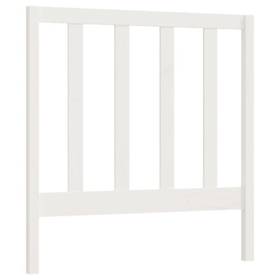 vidaXL Cabeceira de cama 95x4x100 cm pinho maciço branco