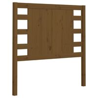 vidaXL Cabeceira de cama 96x4x100 cm pinho maciço castanho mel