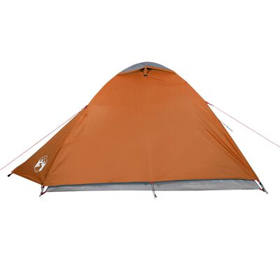 vidaXL Tenda de campismo p/ 2 pessoas tafetá 185T cinza/laranja