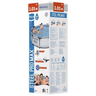 Bestway Conjunto de piscina Steel Pro MAX 305x76 cm