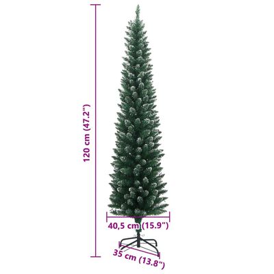 vidaXL Árvore de Natal artificial com 150 luzes LED 120 cm