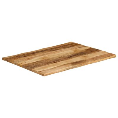 vidaXL Tampo de mesa c/ borda viva 90x80x2,5cm mangueira áspera maciça