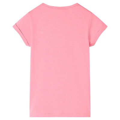 T-shirt infantil rosa-choque 140