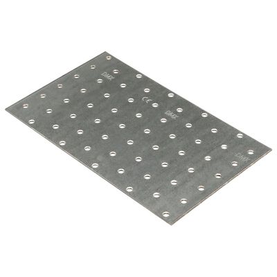 vidaXL Chapas perfuradas 20 pcs 2 mm 200x120 mm aço galvanizado