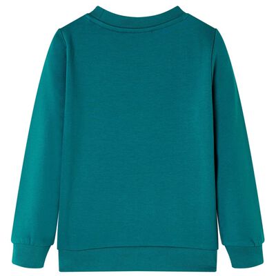 Sweatshirt para criança verde-escuro 116