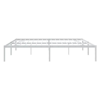 vidaXL Estrutura de cama 180x200 cm metal branco