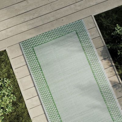 vidaXL Tapete de exterior 80x250 cm PP verde