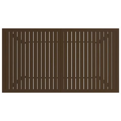 vidaXL Mesa de jardim 140x80x72 cm aço castanho