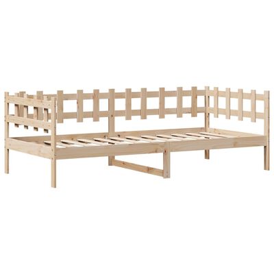 vidaXL Sofá-cama com gavetas 80x200 cm madeira de pinho maciça