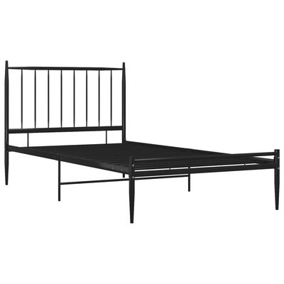 vidaXL Estrutura de cama 90x200 cm metal preto