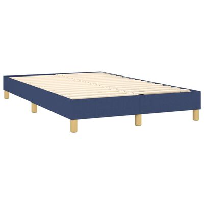 vidaXL Estrutura de cama 120x200 cm tecido azul