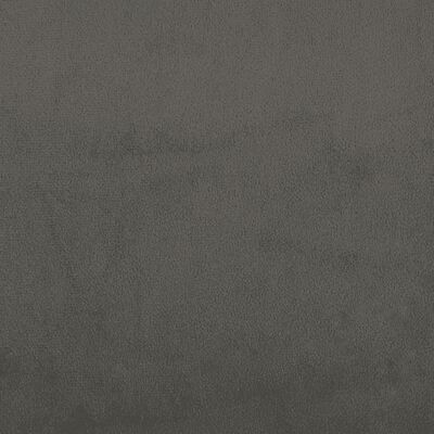 vidaXL Cama com molas/colchão 90x200 cm veludo cinza-escuro
