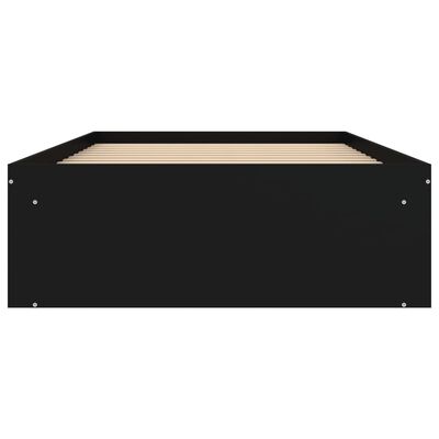 vidaXL Estrutura de cama 100x200 cm preto